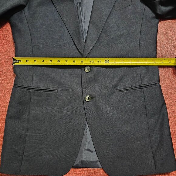 VTG Yves Saint Laurent Mens Navy Blazer Jacket Sz 40R Wool Mohair Quiet Luxury - Picture 13 of 15